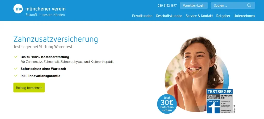 Zahnzusatzversicherung Münchener Verein